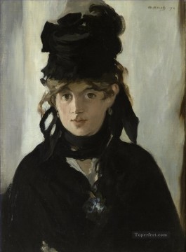  Berth Painting - Berthe Morisot with a bouquet of violets Eduard Manet